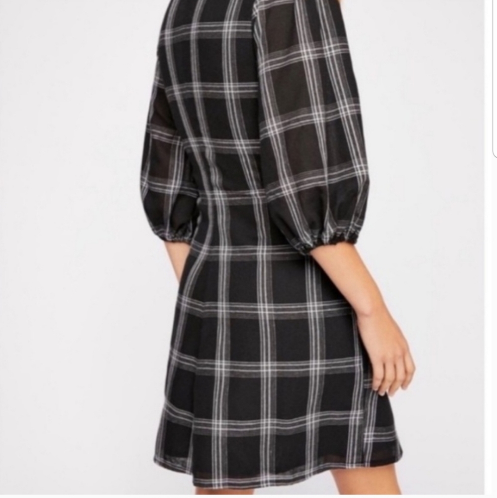 Free People Miss Molly Plaid Mini Dress - Picture 2 of 6